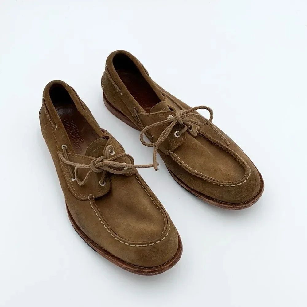Timberland slip on men’s loafers classic brown suede leather men’s size 10